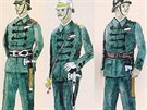 Dobrovolní hasii 1883, náelník oddlení lezc, námstek velitele sboru, len...