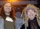 Martin Vchet a Vclav Havel na trutnovskm festivalu v roce 2007.
