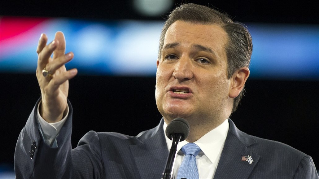 Republikánský kandidát na prezidenta USA Ted Cruz ení na sjezdu AIPAC ve...