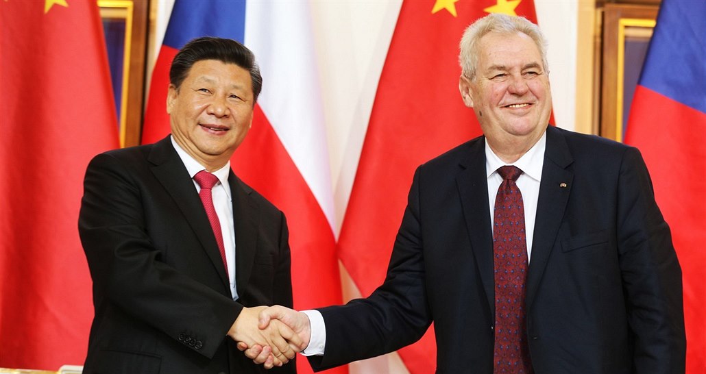 Prezident Miloš Zeman s čínským prezidentem Si Ťin-pchingem.
