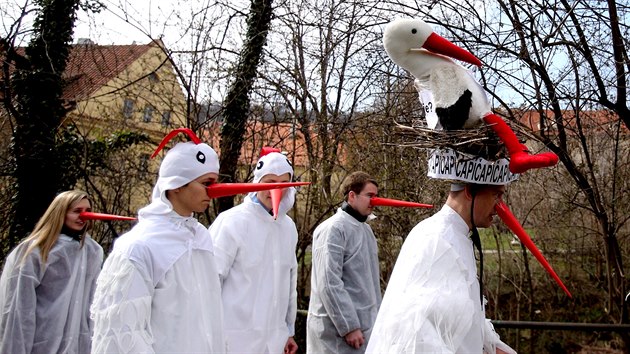 Demonstrace proti Andreji Babiovi v centru Prahy (23. bezna 2016)