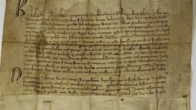 Listina star 681 let je dobe zachoval dky pouitmu materilu - jemn vyinn ki.