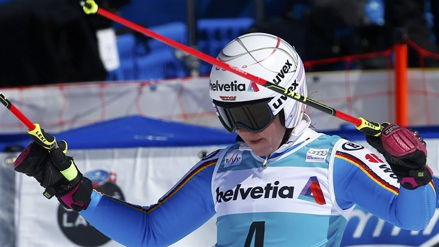Nmeck lyaka Viktoria Rebensburgov vyhrla ve Svatm Moici posledn ob slalom sezony.