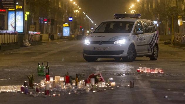 Belgick metropole v noci po ternch teroristickch tocch.