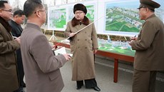 Severokorejský vdce Kim ong-un zahájil výstavbu vdecké tvrti v Pchjongjangu...