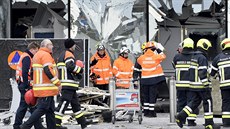 Bruselské letiště po útocích (23. března 2016)