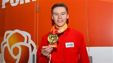 Pavel Maslák se zlatou medailí.