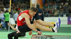 Dálkař Radek Juška na halovém mistrovství světa v Portlandu.