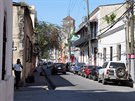 Natáení v ulicích Santo Domingo