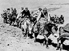 Dalai Lama escaping from Tibet, 1959.