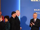 Prezidenti Česka Miloš Zeman a Číny Si Ťin-pching dorazili na ekonomické...
