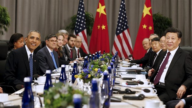 Obama jednal i s nskm prezidentem Si chin-pingem (31. bezna 2016).