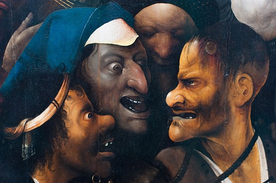 Hieronymus Bosch: detail obrazu Nesení kíe