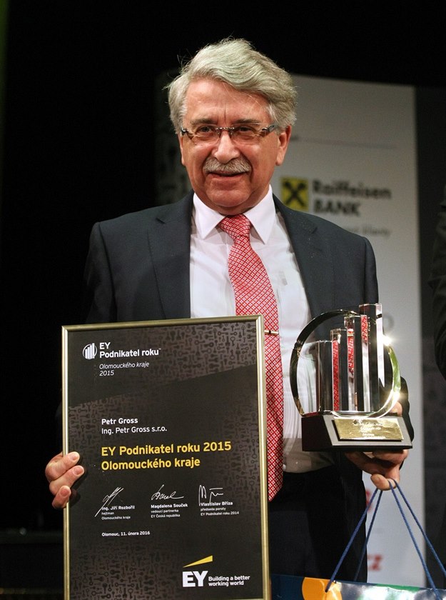 Podnikatel roku 2015 Olomouckého kraje Petr Gross (11. února 2016).