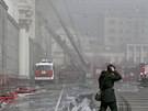 V budov ruského ministerstva obrany v centru Moskvy vypukl poár (3. dubna...