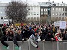 Na Islandu se za odstoupení premiéra protestovalo i v úterý odpoledne (5. dubna...