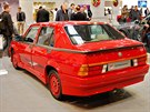 Alfa Romeo 75 z muzea automobilky, které loni otevelo po dlouhé rekonstrukci.