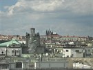 Výhled z prezidentského pokoje v Radisson Blu Alcron Praha