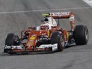 Kimi Räikkönen z Finska bhem Velké ceny Bahrajnu.