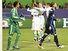 REAL PROHRÁVÁ U O DVA GÓLY. Dalí gól Wolfsburgu vstelil Maxmilian Arnold.