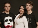 Nela Boudová a její synové Dalibor a Andrej