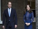 Princ William a jeho manelka Kate (Londýn, 6. dubna 2016)