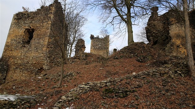 Současný pohled na někdejší hrad Rýzmburk