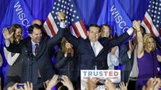 Ted Cruz vyhrál primárky ve Wisconsinu (6.4.2016).
