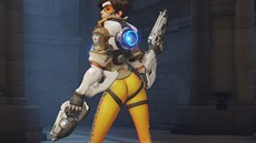 Póza hrdinky Tracer ve he Overwatch