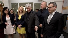 Místopředsedové ČSSD (zprava) Lubomír Zaorálek, Milan Chovanec, Martin Starec a...