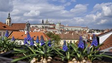 Terasa prezidentského apartmá v Mandarin Oriental Prague.