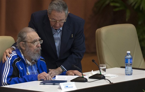 Bývalý kubánský prezident Fidel Castro na sjezdu komunistické strany. (19....
