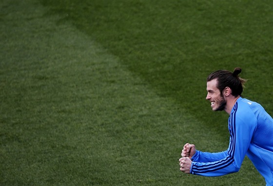 Jako by Gareth Bale z Realu Madrid ped nadcházejícím zápasem na tréninku...