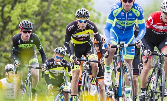 Momentka cyklistických závod Visegrád 4 Bicycle race.