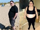 Samantha Charlesová a David Quigly dohromady pvodn váili pes 300 kilo.