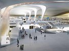 Návrh letitního terminálu v Pekingu z pera slavné architektky iráckého pvodu...