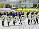 Ministi zahranií G7 pokládají vnce u památníku obtí atomové bomby v...