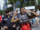 V Brazílii vyly do ulic tisíce píznivc i odprc tamní prezidentky Dilmy...