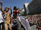 Do brazilských ulic vyly tisíce píznivc i odprc tamní prezidentky Dilmy...