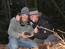 Tak vypadá radost. Nálezci dosud nejvtího meteoritu Stubenberg o hmotnosti 1...