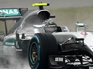 Nico Rosberg z Mercedesu v kvalifikaci Velké ceny íny.