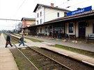 Nádraží v Jaroměři. Od pondělí začne výluka na trati do Hradce Králové (14. 4....
