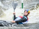 Vavinec Hradilek bhem kvalifikace vodních slalomá