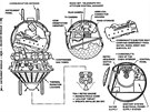 Schéma vnitřku lodi Vostok