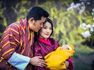 Bhútánský král Jigme Khesar Namgyel Wanghung, královna Jetsun Pema a jejich...