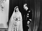 Britská princezna Albta a ecký a dánský princ Philip se vzali 20. listopadu...