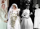 Grace Kelly, princezna Diana, Audrey Hepburnová a Mia Farrowová ve svatebních...