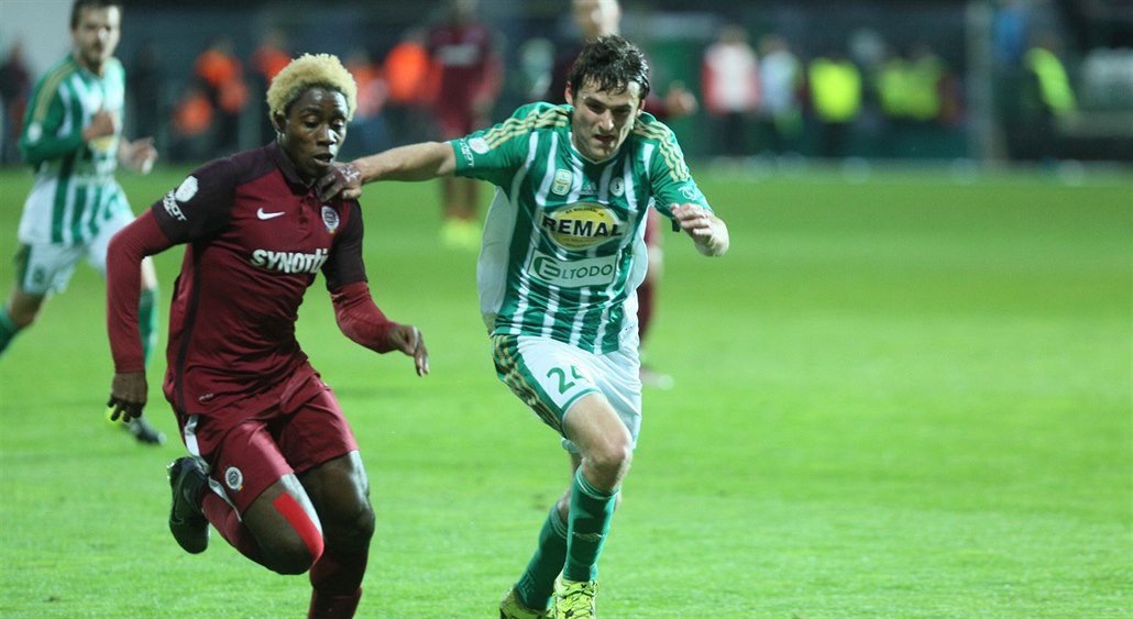 Tiémoko Konaté v utkání proti Bohemians