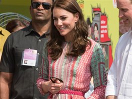 Vévodkyn Kate na návtv Indie (Bombaj, 10. dubna 2016)