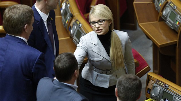 Bval ukrajinsk premirka Julija Tymoenkov v parlamentu (12.dubna 2016)